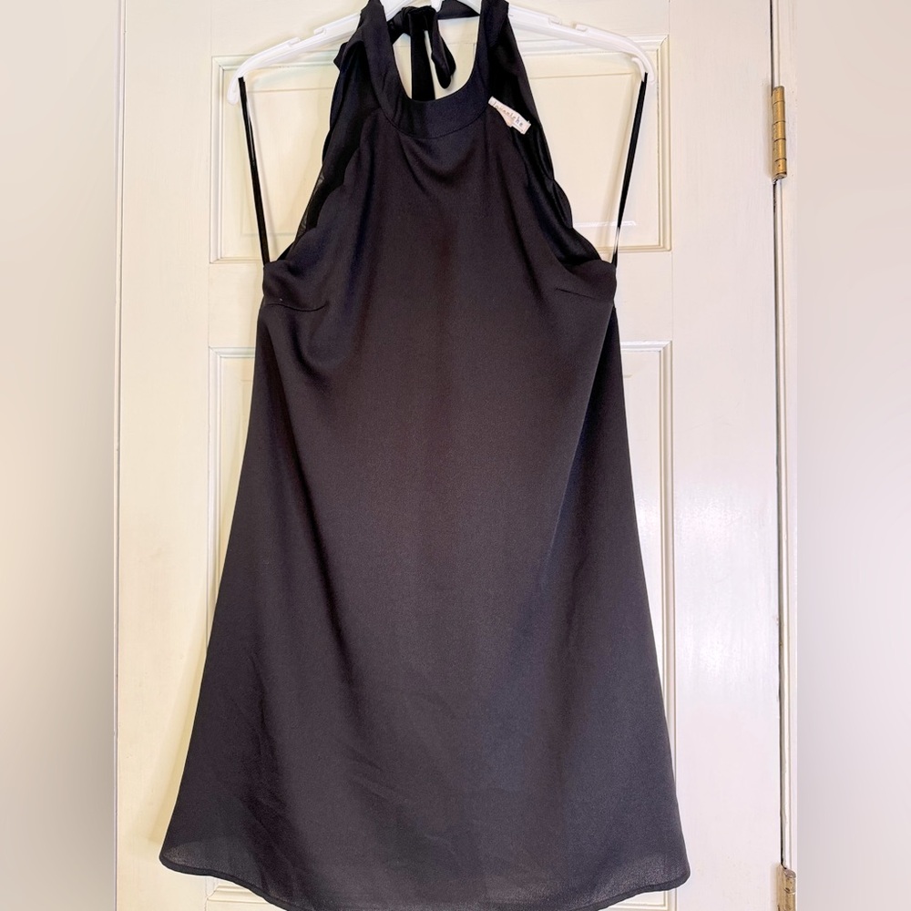 Love‎ Riche Black Halter Mini Dress Elegant and Timeless